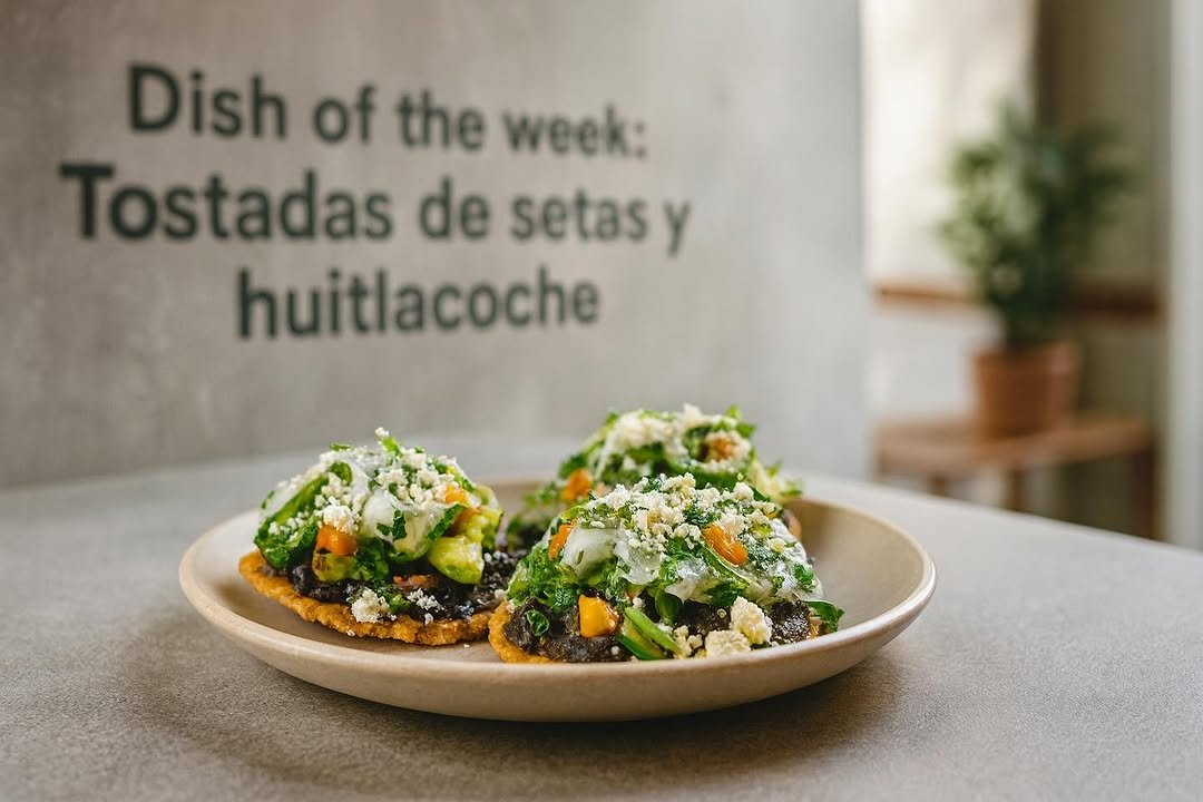 Tostadas de setas y huitlacoche